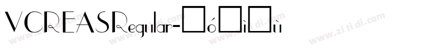 VCR EAS Regular字体转换